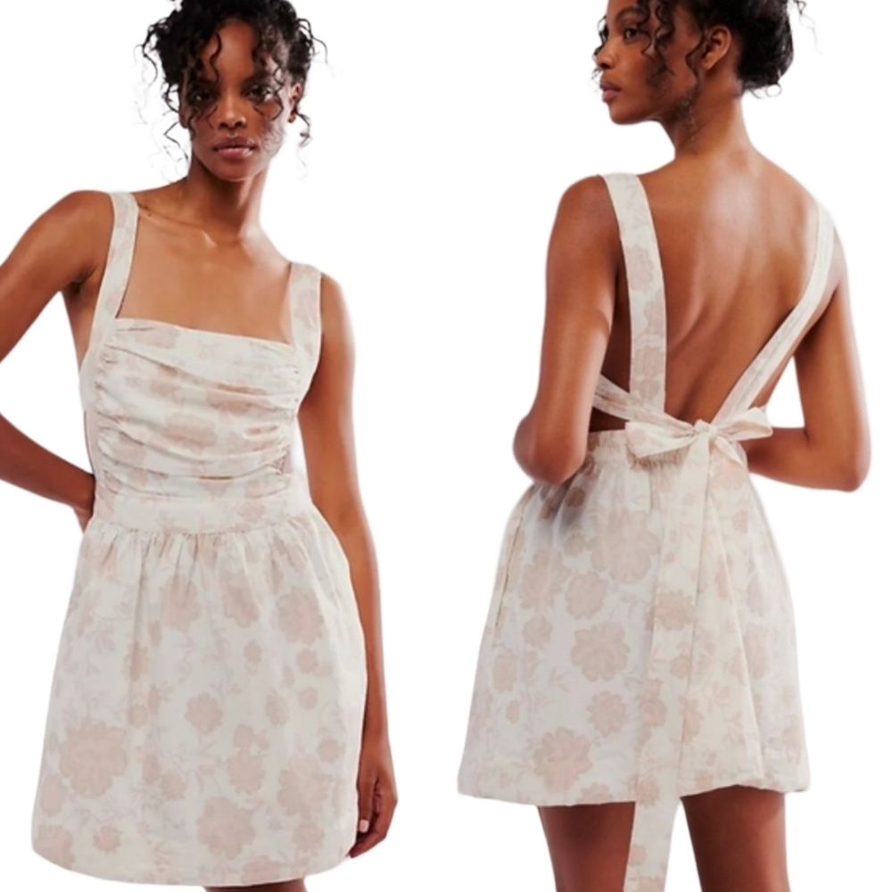 Free People Meet Me In Maui Floral Mini Dress XS NWT - Picture 6 of 15